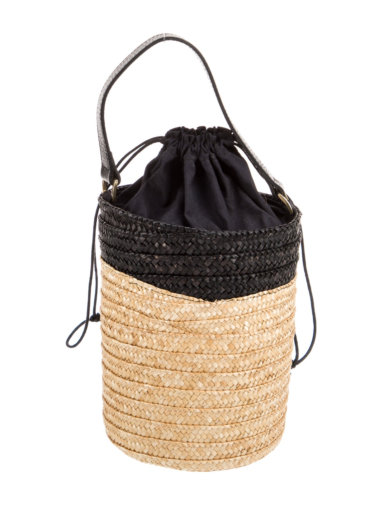 Caterina Bertini Straw Top Handle Bag